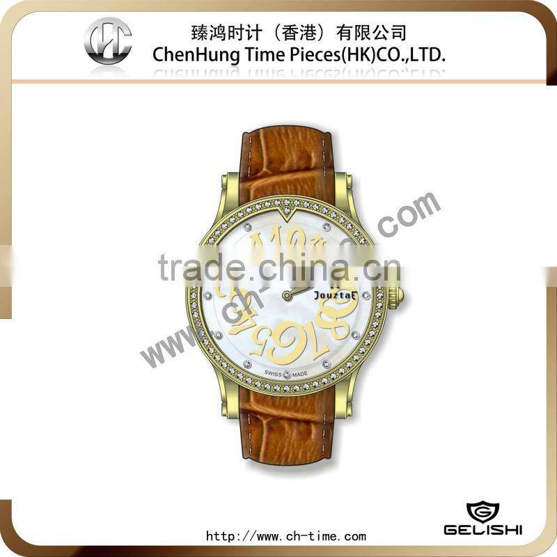 Brand ladies fashion your own women watches leather band latest