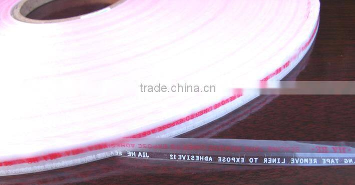 Self adhesive plastic bag sealing tape for OPP bags