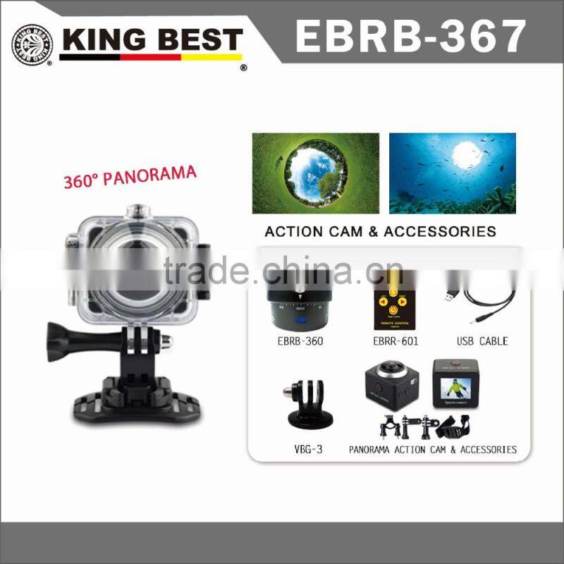 KING BEST Sport Helmet Action Camera Diving Sport 360 and 220 wide and Rotary Pan Head time lapse camera for action sport