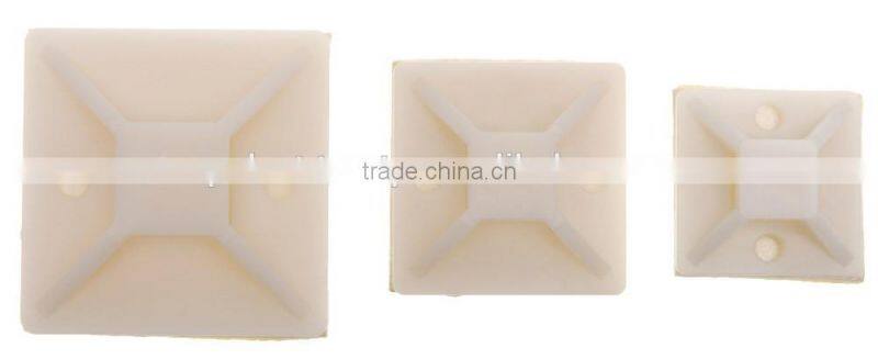 Cable Tie Mount, Nylon Base of Cable Tie, Adhesive Base