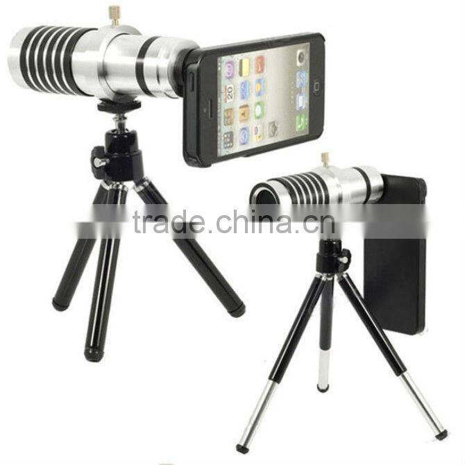 Aluminum Optical 14x Zoom and manual Focus Lens for iPhone4 4S