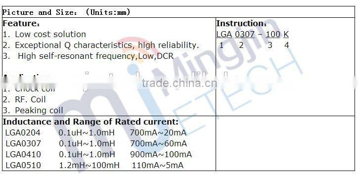Ferrite Core Axial Choke Coil Inductor