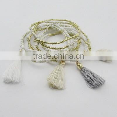 Monogram Bangle Wire Bracelet with Engraved Icon on Acrylic Disc