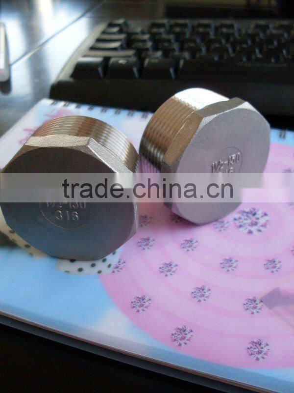 1" Stainless Steel Hexagon Plug