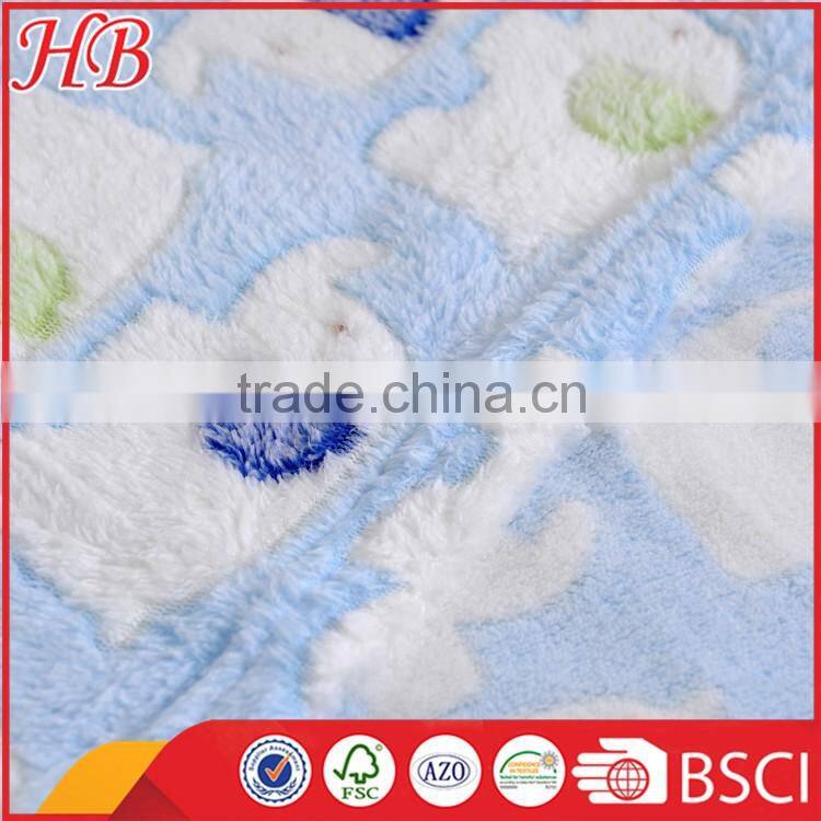 unique jacquard coral fleece baby blanket