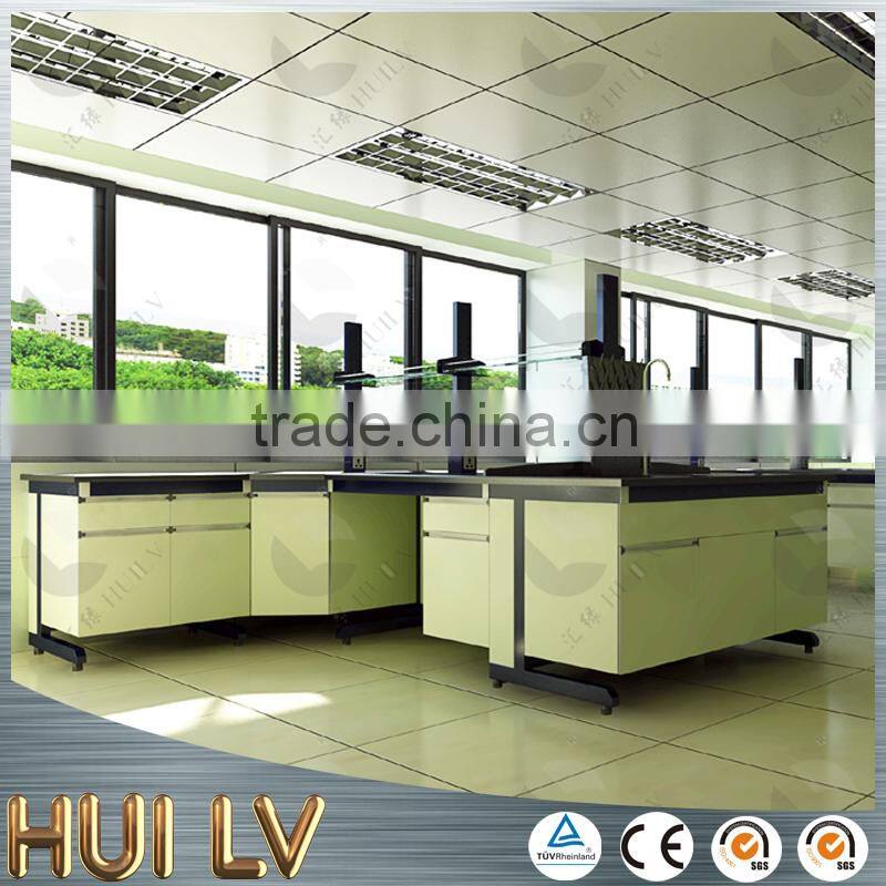 Cheaper price steel wood structure laboratory wall bench