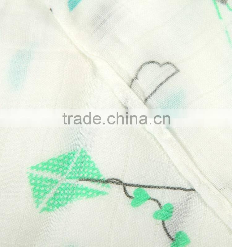 70%bamboo 30%cotton fabrics bamboo muslin wraps baby diapers made in China