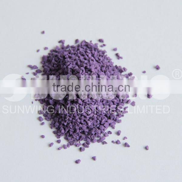 colored epdm rubber granules flooring for running surface