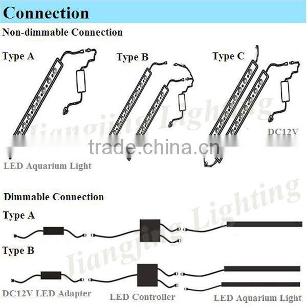 2015 4ft coral reef/saltwater/freshwater blue white marine led aquarium light bar 430-460nm