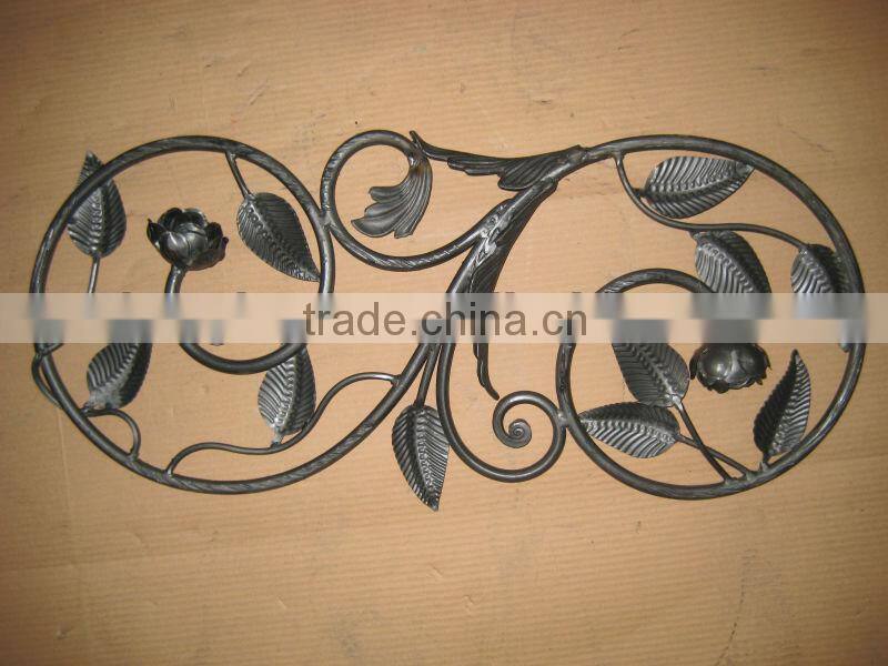 Top-seling hand forged wrought iron gate parts LB06-F-F-0035