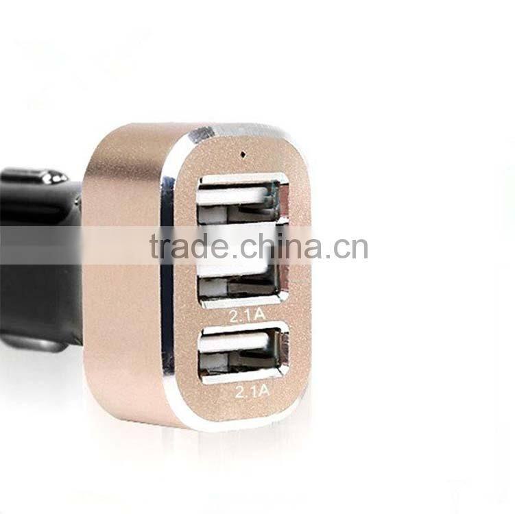 Factory Wholesales DC 12V-24V Input 3 USB Car Charger