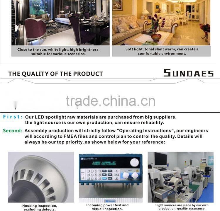 LED spotlight spotlight led 30 degree SMD5630 Aluminum GU10 led spotlight 2700K-6500K