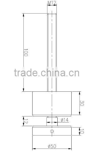 satin wall mounted stainless steel self-tapping glass standoff pin
