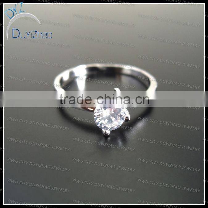 fashion ladies white cz rings