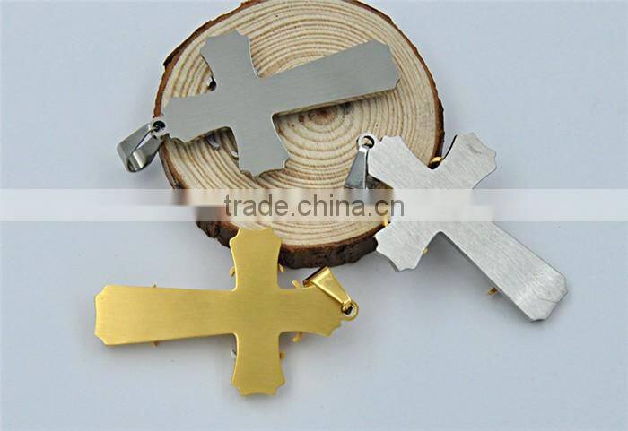 Kindy Jewelry JCN0328 high quality stainless steel cross necklace pendant