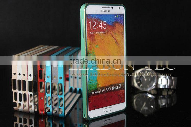 Top quality Wholesales new Cheap Price Many Colors For Choose Aluminum Bumper Case For Samsung note 3 With Metal Frame