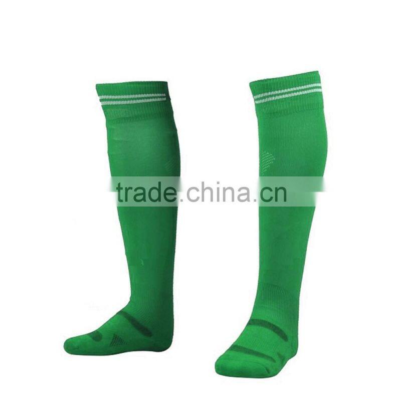 mens nylon terry soccer socks with cotton sole