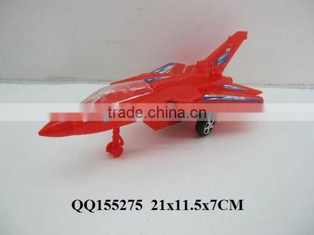 kids Friction toy plane with barbie head & light,friction toy plane