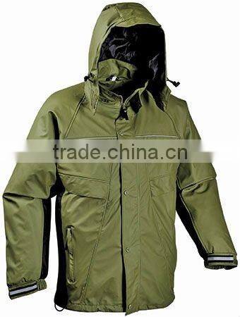 Adults PU Rain jacket for winter