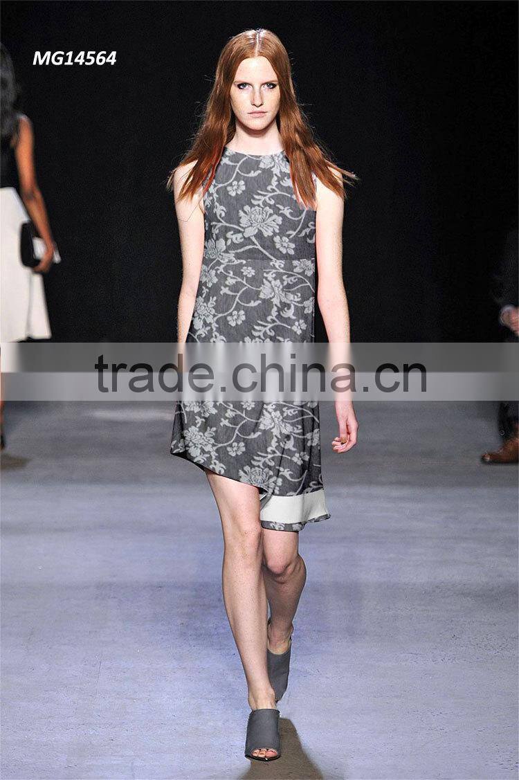 2016 new arrival rayon polyester spandex textile fabric fashion dress girl party coat