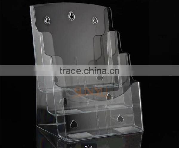 NEW Design Clear Acrylic Brochure/Leaflet/Magazine Display Holder
