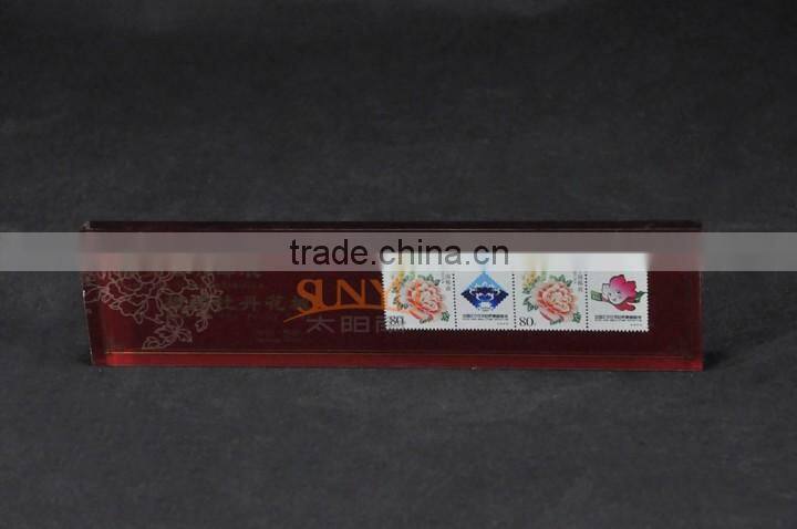 Acrylic Block Back Sticker Stamp Collection Souvenir