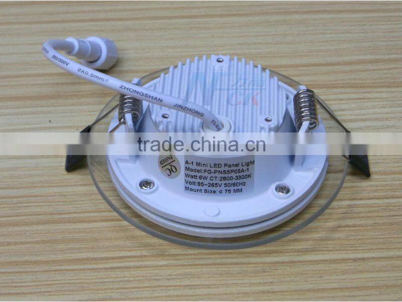 Round LED light LED glass panel light