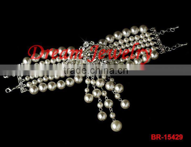 fashion pearl wedding bracelets