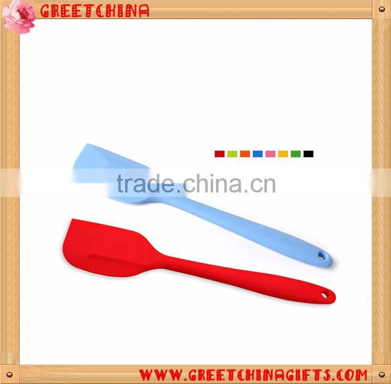 Custom LOGO Cook Tool Unibody Kitchen Mixing Brush Color Silicone Spatulas
