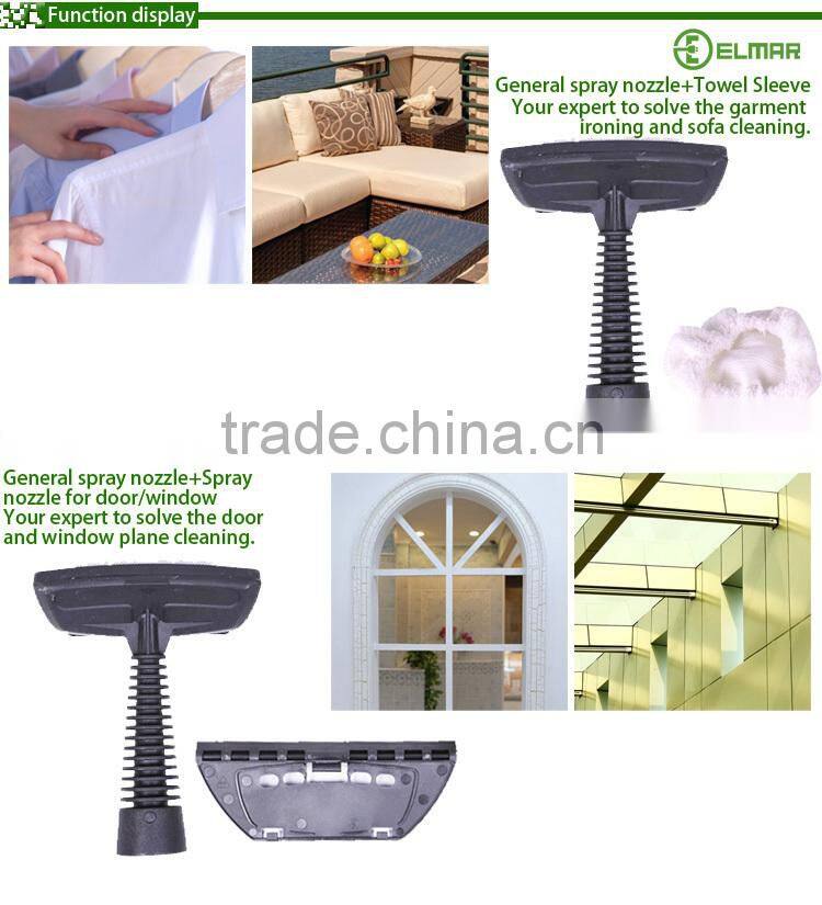 3.2bar steam cleaner with 9 parts