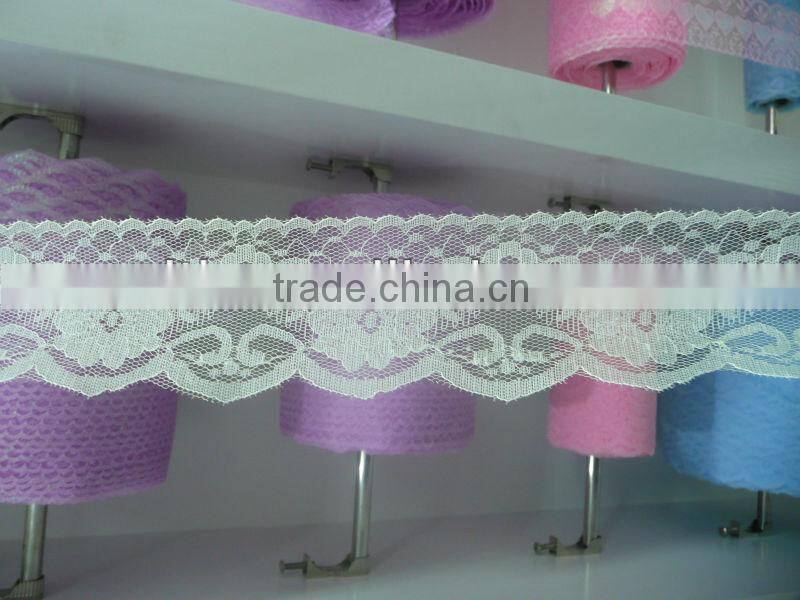 Polyester french lace trimming 6cm lace
