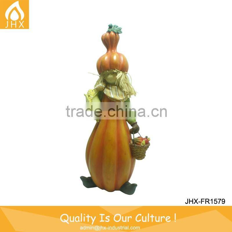 NEW Resin Orange Halloween Pumpkin Decorations