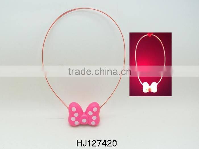 plastic flashing necklace toy for kids