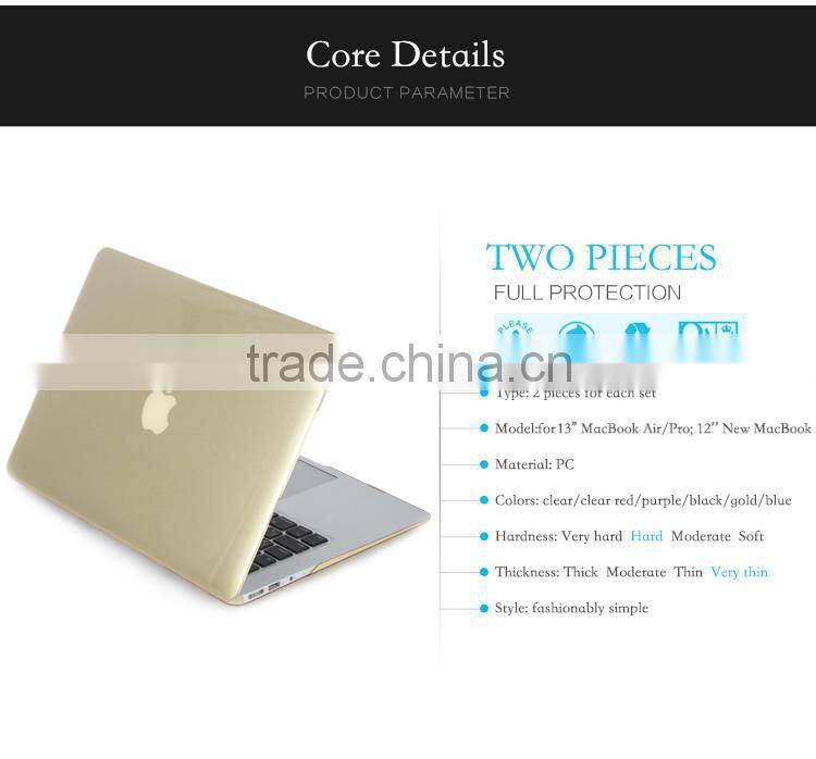 0.8MM ultra thin anti-scratch cover for macbook case for New MacBook Pro 15'' ,hard clear case for 15'' MacBook pro retina