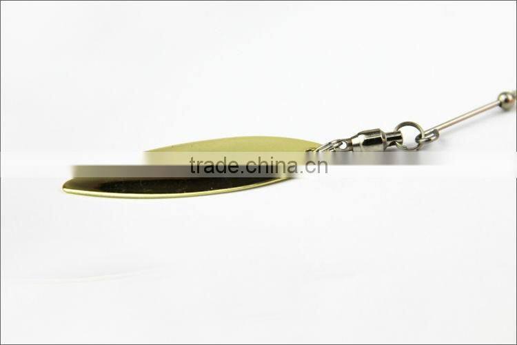 Skirt Spinner Bait Mental Fishing Lure Jig Head Spinning Fishing Lure