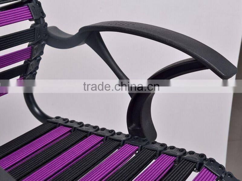 Hot-selling comfortable special use bungee cord office chair/stretchy/elastic office chair with wheels TXW-1012