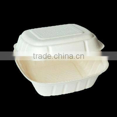 8" paper pulp/bagasse plate disposable biodegradable plates