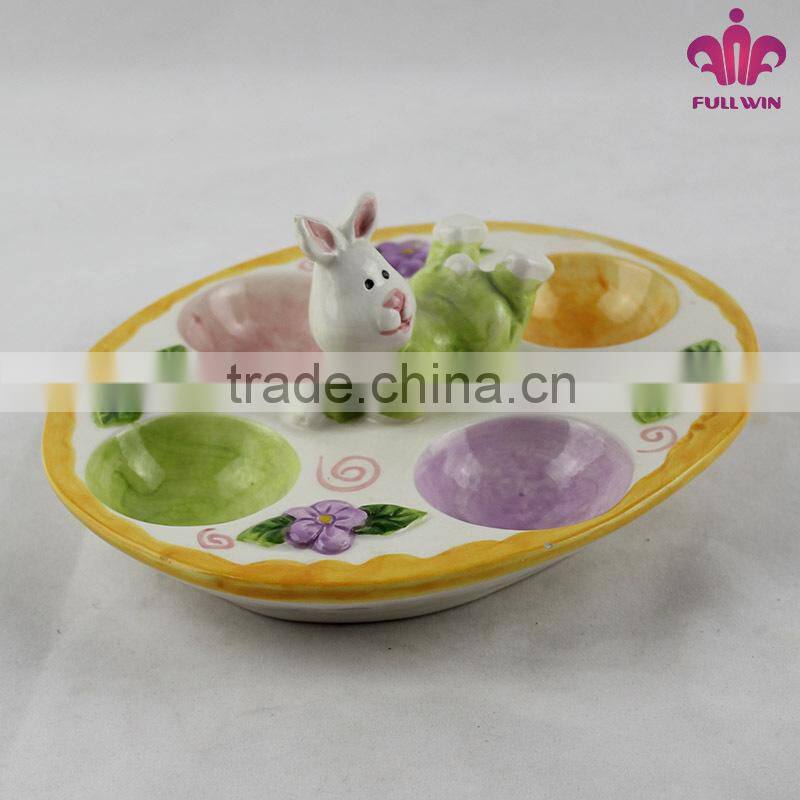 4 pieces of ceramic egg holder