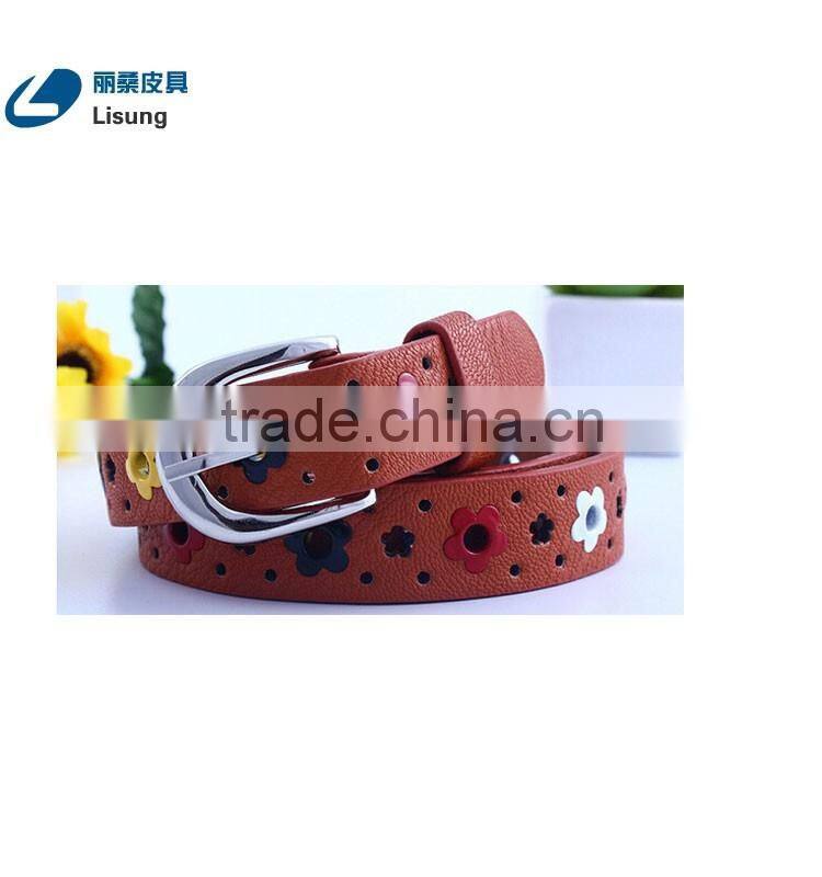 Cute Candy Color Beaty Fake Leather Cool Kids Belt