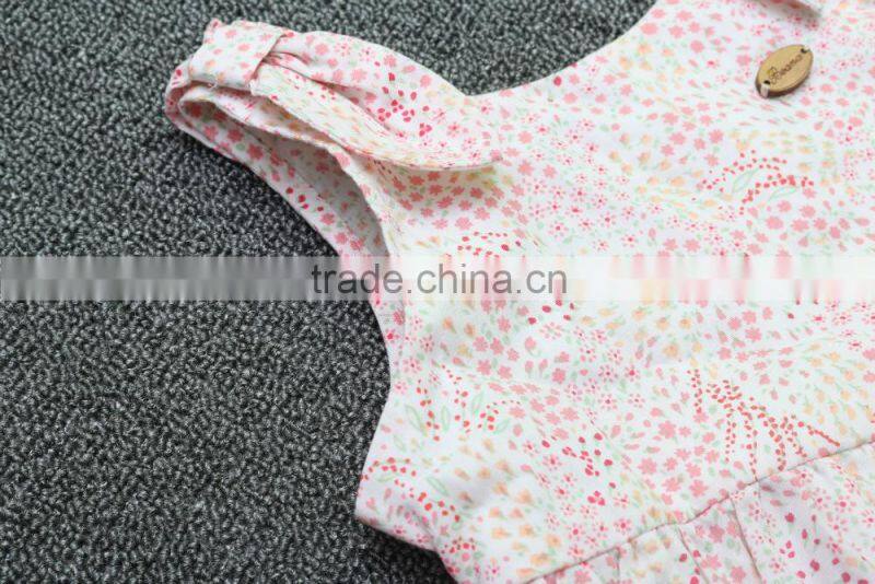 Hot sale kids dress with factory independent design vest girls dresses