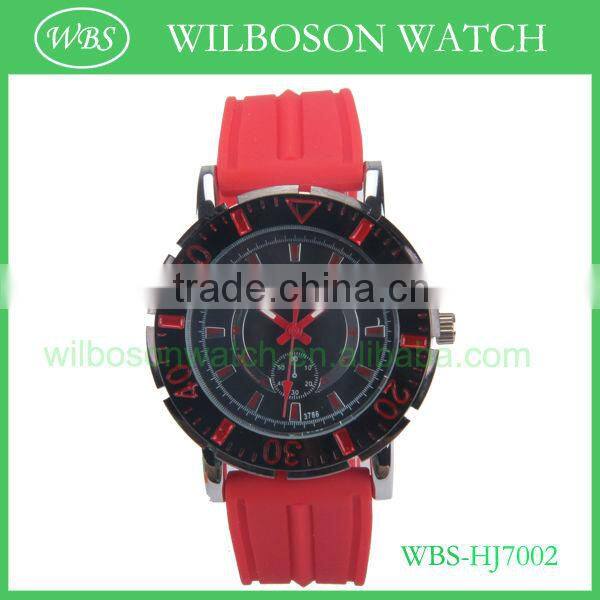 Japan movt quartz silicone watches whosale