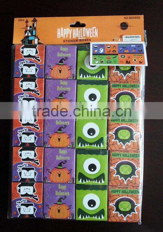 Halloween Sticker Boxes 20 CT