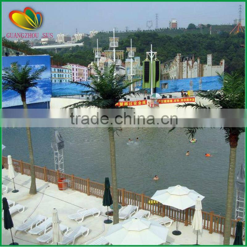 Outdoor decor artificial coconut tree outside fiberglass artificial coconut tree