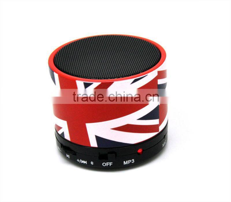 Fashion England Flah Portable Mini Bluetooth Speaker With Mirco SD Card Slots