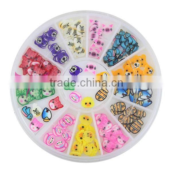 Colorful Neon nail shell decoration,3d nail art decoration 2015 YIWU Jinhua