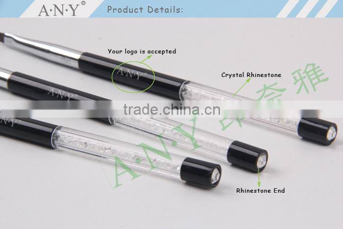 ANY Professional Nail Art Beauty UV Gel Painting Crystal Nail Brush for Nail Art