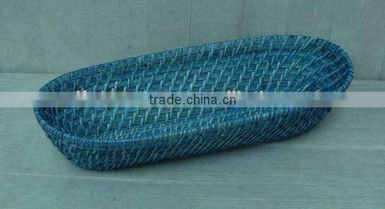 Handicraft product white bamboo tray