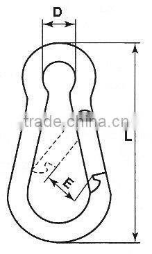 Din5299 Stainless steel spring hooks