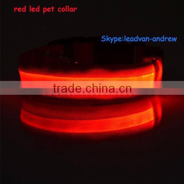 Factory Supply Pet Accessories Dog LED Pet Necklace