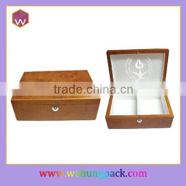 fashion wooden perfume box Packaging with aluminum metal
